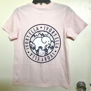 Ivory Ella Pink Logo T-shirt